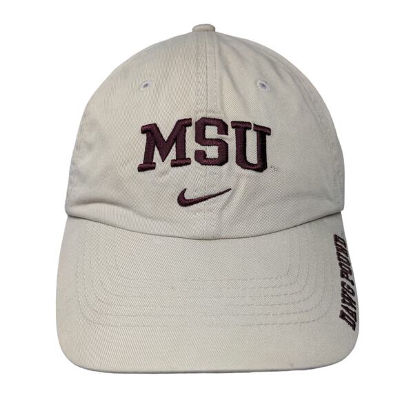 Nike Team Mississippi MSU Dawg Pound Slideback Hat Brown OSFA NCAA Embroidered - Picture 1 of 10